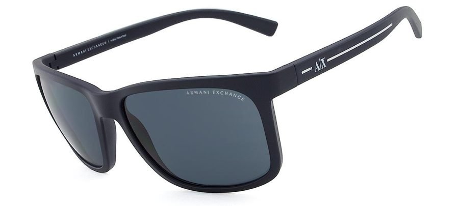 Óculos de Sol Armani Exchange AX4041SL - Azul Escuro Fosco - 815787/58 - Image 3